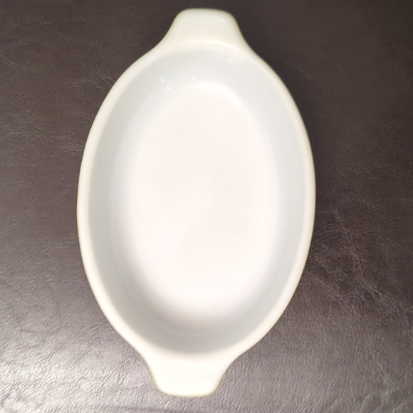 PYREX #700 10 oz. OVAL Mini Individual Au Gratin Baking Dish Avocado GREEN - Picture 4 of 6